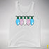 Transgender Pride Flag Christmas Lights Premium Tank Top - White